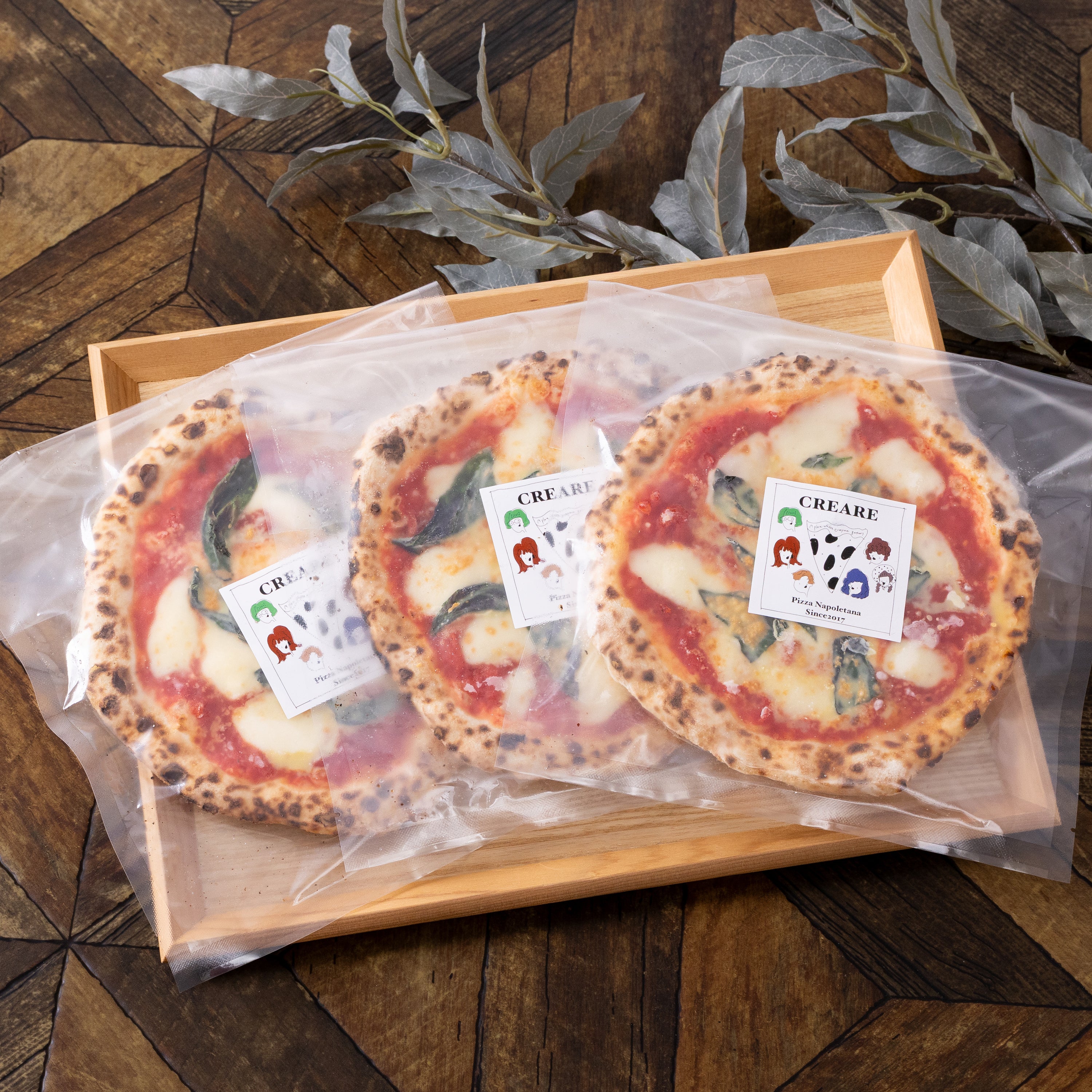 PIZZA CREARE マルゲリータ3枚セット 本格薪窯冷凍ピザ